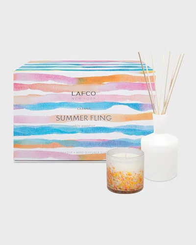 Lafco New York Summer Fling White Grapefruit Classic Candle & Diffuser Duo In Multi