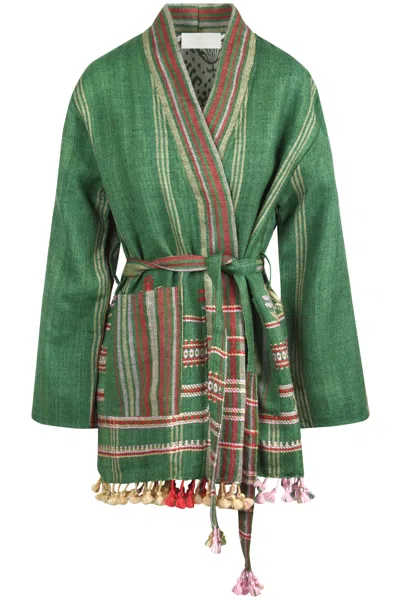 La-femme-blanche La Femme Blanche - Jacket - 461422 - Green Fantasy In Fantasia Verde