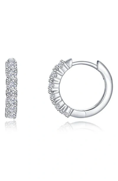 Lafonn Alexa Pavé Simulated Diamond Huggie Hoop Earrings In Metallic