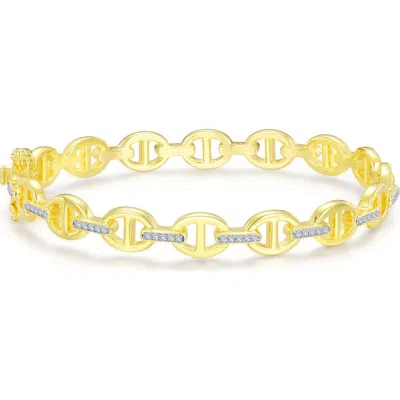 Lafonn Anchor Chain Bangle Bracelet In Gold