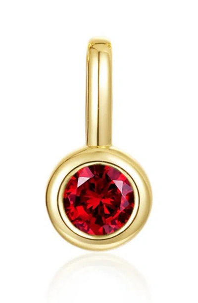 Lafonn Bezel Birthstone Charm Pendant In Gold