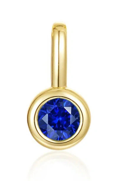 Lafonn Bezel Birthstone Charm Pendant In Gold
