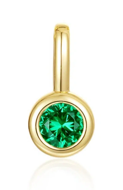 Lafonn Bezel Birthstone Charm Pendant In Gold
