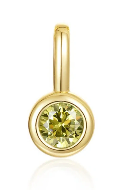 Lafonn Bezel Birthstone Charm Pendant In Gold