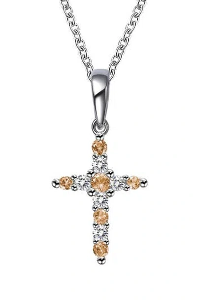 Lafonn Birthstone Cross Pendant Necklace