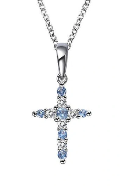 Lafonn Birthstone Cross Pendant Necklace