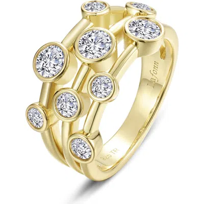Lafonn Bubble Cluster Simulated Diamond Bezel Ring In White/gold