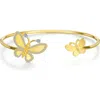 Lafonn Butterfly Simulated Diamond Cuff Bracelet In Gold