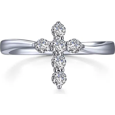 Lafonn Classic Cross Simulated Diamond Ring In Pink
