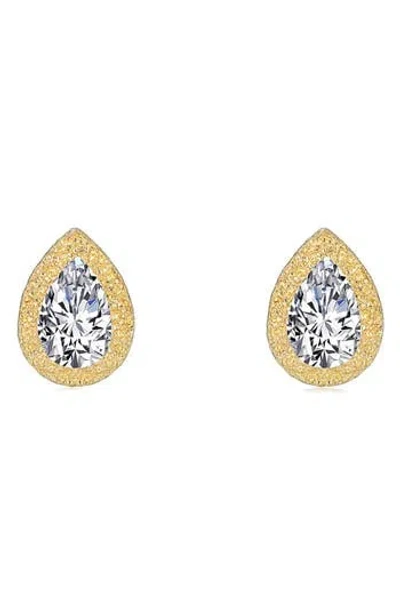 Lafonn Classic Simulated Diamond Stud Earrings In Gold