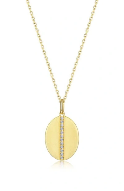 Lafonn Cowrie Simulated Diamond Shell Pendant Necklace In Gold
