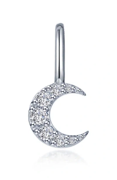 Lafonn Crescent Moon Charm Pendant In Silver