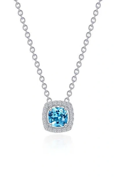 Lafonn Cushion Halo Pendant Necklace