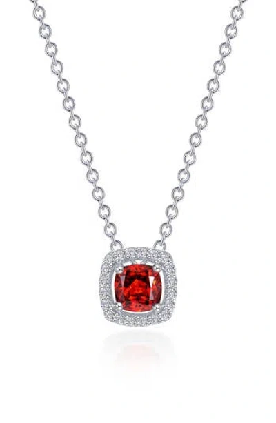 Lafonn Cushion Halo Pendant Necklace
