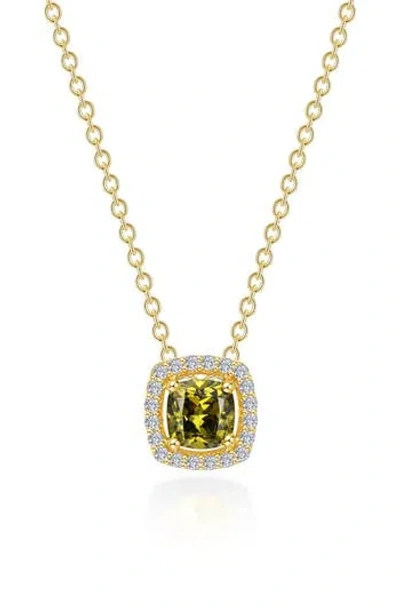 Lafonn Cushion Halo Pendant Necklace In Multi