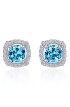 Lafonn Cushion Halo Stud Earrings