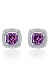 Lafonn Cushion Halo Stud Earrings