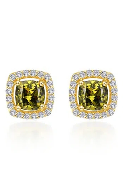 Lafonn Cushion Halo Stud Earrings In Multi