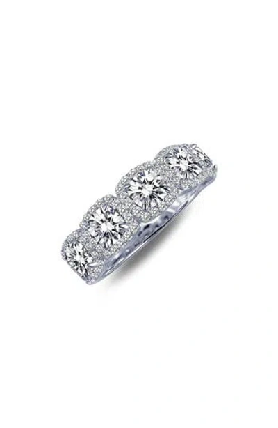 Lafonn Cushion Halo Wedding Band Ring In White