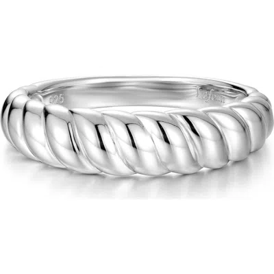 Lafonn Dome Rope Ring In Silver