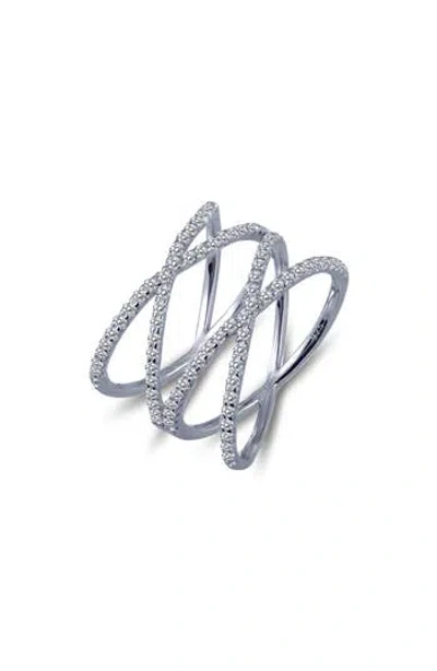 Lafonn Double Cross Ring In Silver