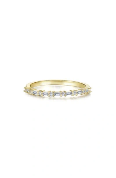 Lafonn Eden Minimalist Baguette Cut Simulated Diamond Ring In Gold
