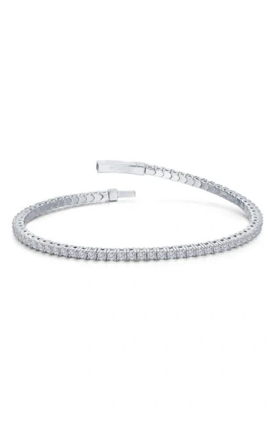 Lafonn Flexible Simulated Diamond Tennis Bracelet In Silver