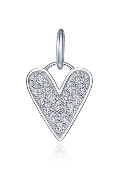 Lafonn Heart Charm Pendant In Metallic