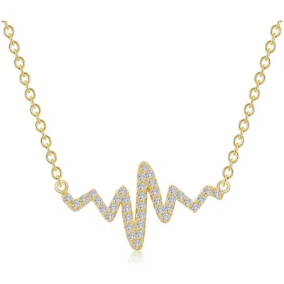 Lafonn Heartbeat Pendant Necklace In Gold