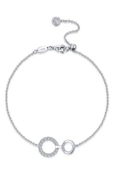 Lafonn Interlocking Circles Pendant Bracelet In Silver