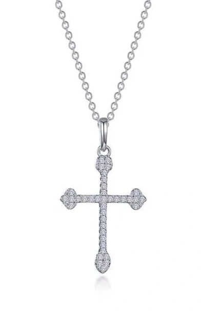 Lafonn Maltese Cross Pendant Necklace In Silver