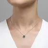 Lafonn May Birthstone Necklace In Emerald/silver In Multi