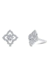 Lafonn Open Flower Stud Earrings In Metallic