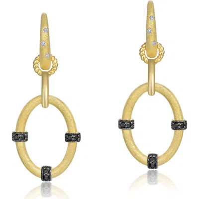 Lafonn Open Oval Drop Earrings In Gold