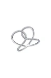 Lafonn Open Space Simulated Diamond Ring In White