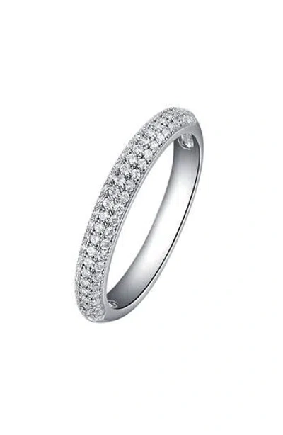Lafonn Pavé Simulated Diamond Band Ring In Silver