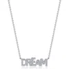 Lafonn Pavé Simulated Diamond 'dream' Pendant Necklace In Silver