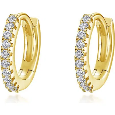 Lafonn Pavé Simulated Diamond Huggie Hoop Earrings In Gold