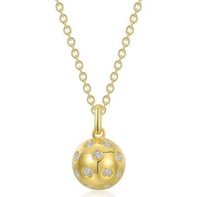 Lafonn Pickleball Pendant Necklace In Gold
