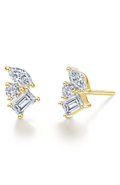 Lafonn Prismatic Simulated Diamond Stud Earrings In Gold