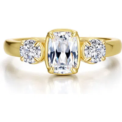 Lafonn Regal Three Simulated Diamond Ring In Gold