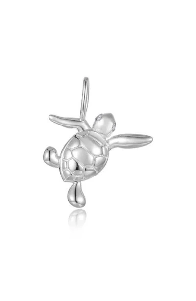 Lafonn Sea Turtle Pendant Charm In Metallic