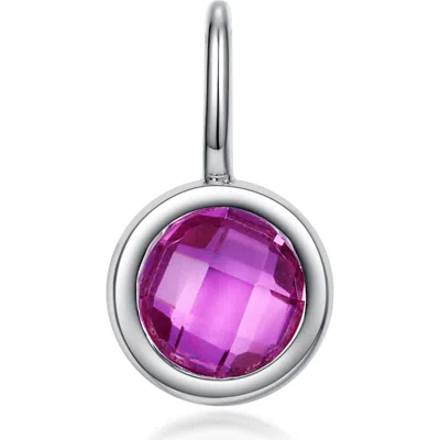Lafonn Simulated Birthstone Pendant In Metallic
