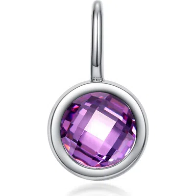 Lafonn Simulated Birthstone Pendant In Metallic