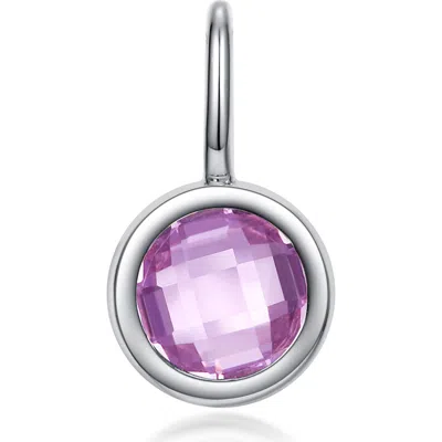 Lafonn Simulated Birthstone Pendant In Metallic