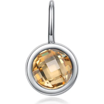 Lafonn Simulated Birthstone Pendant In Metallic