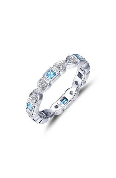 Lafonn Simulated Diamond & Birthstone Band Ring In Silver