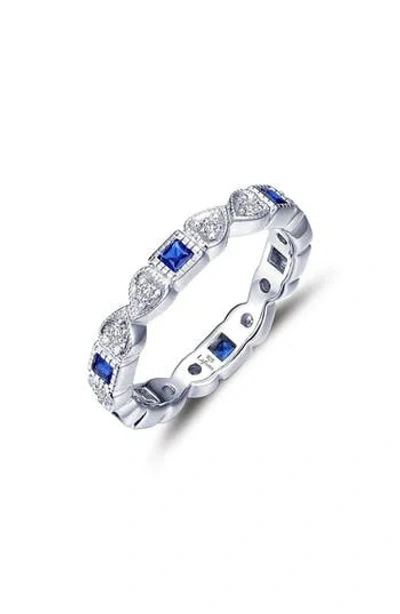 Lafonn Simulated Diamond & Birthstone Band Ring In Silver