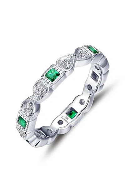 Lafonn Simulated Diamond & Birthstone Band Ring In Silver