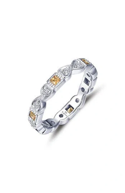 Lafonn Simulated Diamond & Birthstone Band Ring In Silver